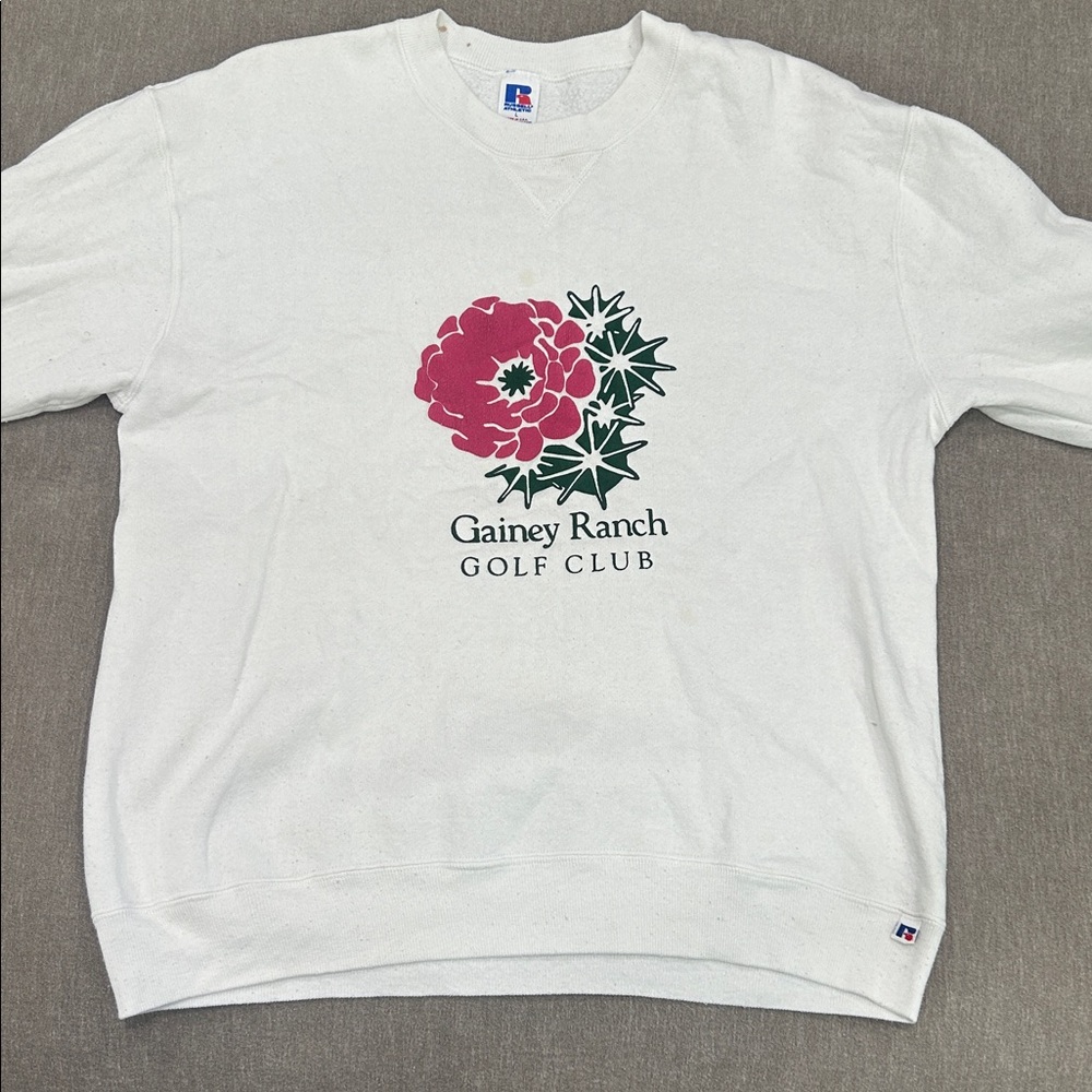 White Russell Gainey Ranch Golf Club Sweatshirt